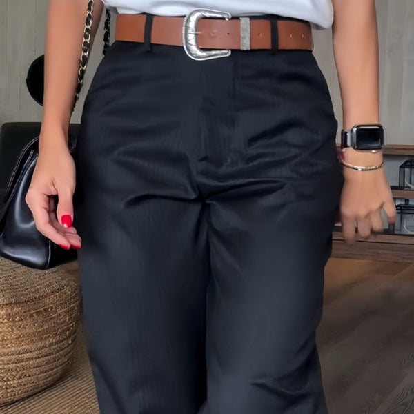 MATHILDA | Elegant, figure-flattering striped trousers
