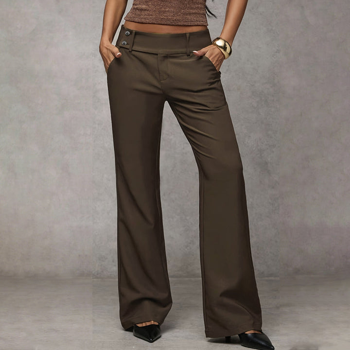 Elowra - Tailored Flared Suit Pants
