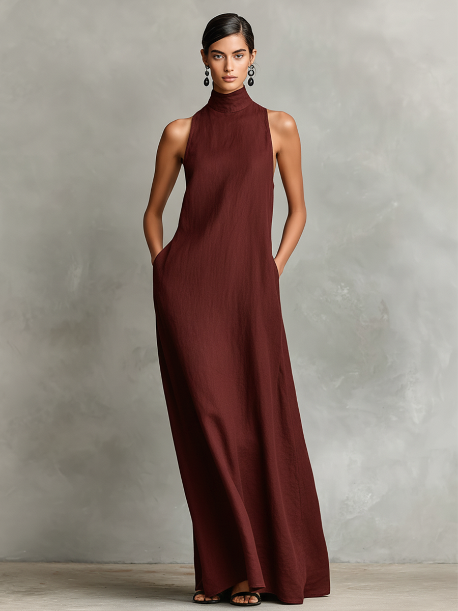 Chiara | Maxi High Neck Dress