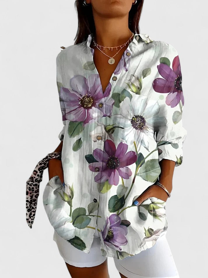 Aisling - Floral Patchwork Blouse