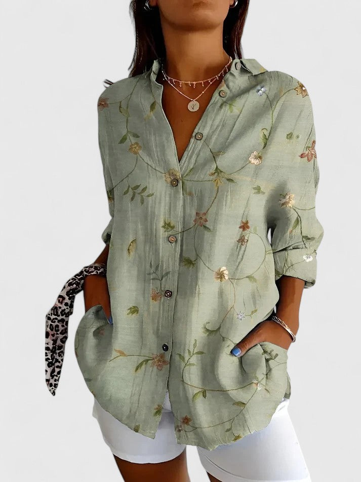 Aisling - Floral Patchwork Blouse