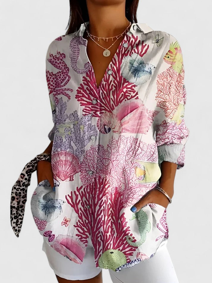 Aisling - Floral Patchwork Blouse