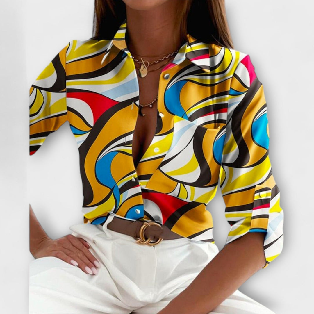 Velmira – Blouse with Classic Collar